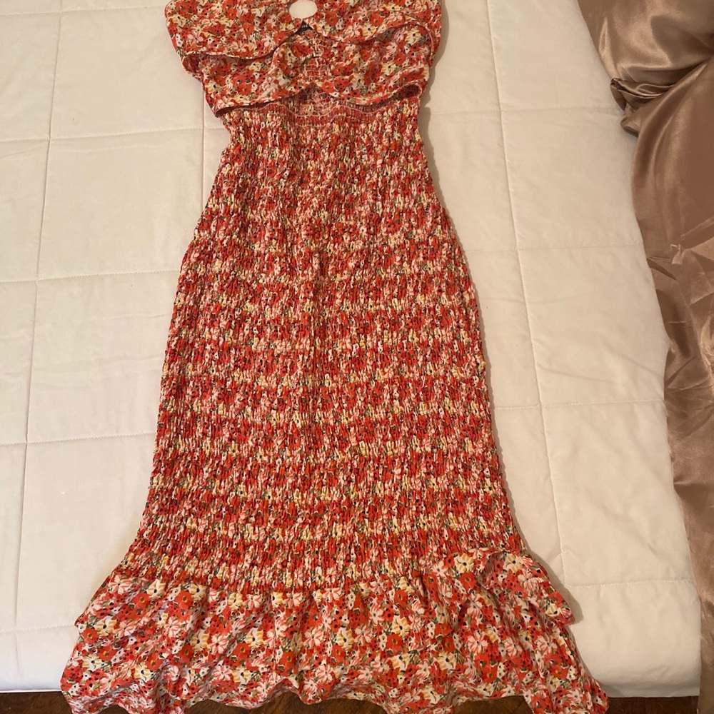 NEW!Floral midi dress from Shein
